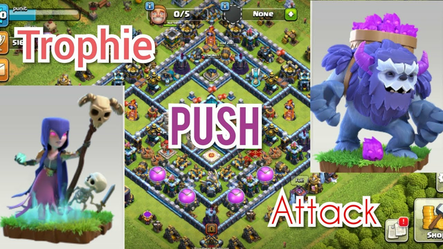 Th13 trophie push attack#Clash of clans