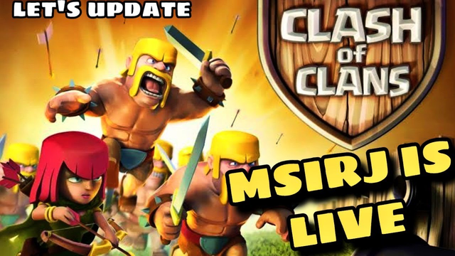 clash of clans live with entertainment!trophy pushing msirj  base visit special