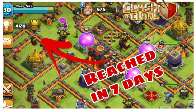Finally I reached Titan with th 10.|th 10 best attack, army, reached Titan in 7 days.Clash  of clans