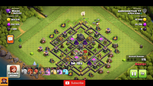 COC Town Hall 10 | Best Attack | Attack on TH 9 | COC Attack Strategy | GOWAK | Clash Of Clans