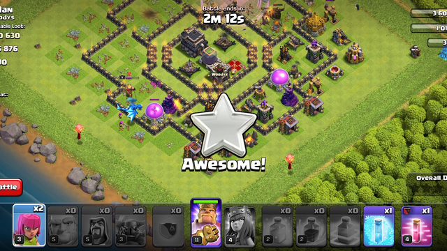 Clash of clans first time using new spells