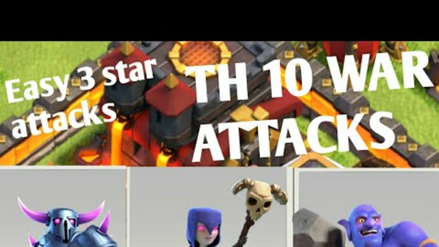 Th-10 amazing war attacks (easy to learn ) Clash of Clans