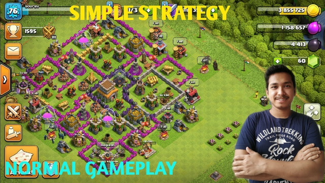CLASH OF CLANS || SIMPLE AND EASY ATTACK HOME BASE