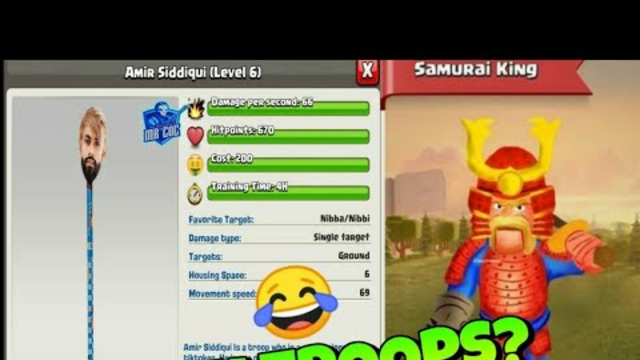 Amir Siddiqui Coming on Clans of Clans | New hero Skin coming #clashmems2