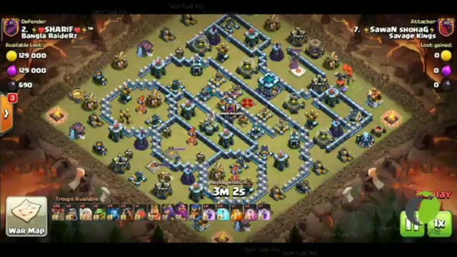 Clash Of Clans th13 full max base 100% Damage(COC)
