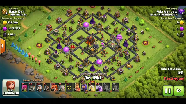 WORD RECORD LOOT ATTACK CLASH OF CLANS TOWN HALL 10