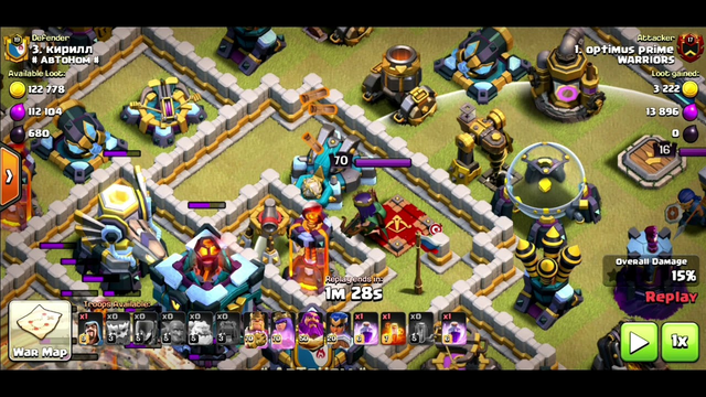 8 Earthquake spell attack OMG! Clash of clans