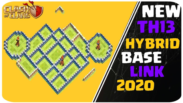 New Th13 hybrid war base link 2020 Clash of Clans Best Townhall 13 war base with link#SimpleClashers