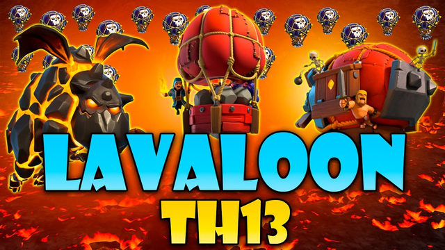 TH13 Magical LavaLoon Attack! LAVALOON 3star Guide With Queen Walk | Clash of Clans