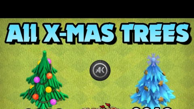 All Christmas Tree Compilation - Clash of Clans - 2012 to 2019