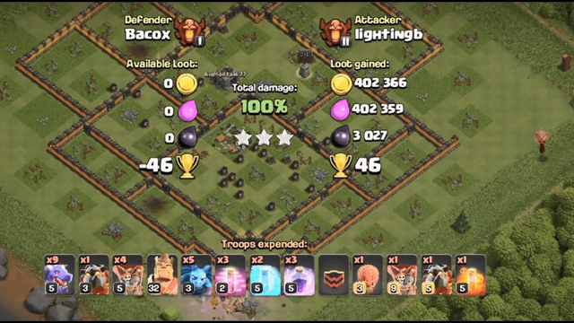 CLASH OF CLANS |  #15 | Lavaloon Dragon Army for TH10 | 46 Trophies Attack.......!!!