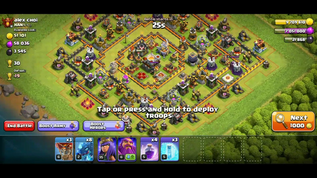 PUSHING TROPHIES IN CLASH OF CLANS