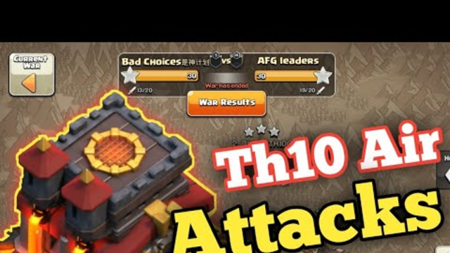 Th10 Air Domination | Best Th10 Lavaloon Attacks Strategies | Clash  Of  Clans