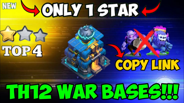 TOP 4 Town Hall 12 (TH12) WAR BASE with Links - Th12 Trophy Push Bases Link Clash of Clans 2020