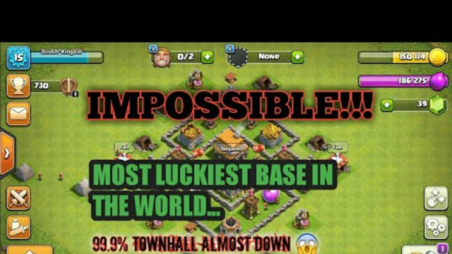 Most Luckiest Base in Clash of Clans
