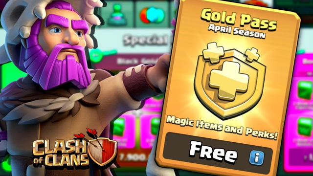 HOW TO GET FREE GOLD PASS..... Clash of Clans