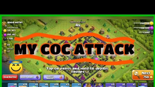 My attack in Clash of clans