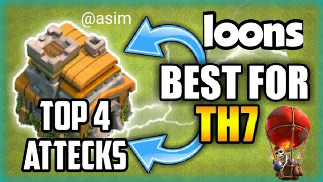 TOP. 4  ATTECKS | BEST! TOWN HALL 7 (COC TH7 ATTACK) "BALLOONION" ATTACK STRATEGY GUIDE 2020!
