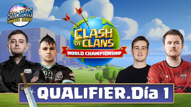LIVE World Championship #1 Qualifier Day 1| CLASH OF CLANS | CASTER SOCKERS
