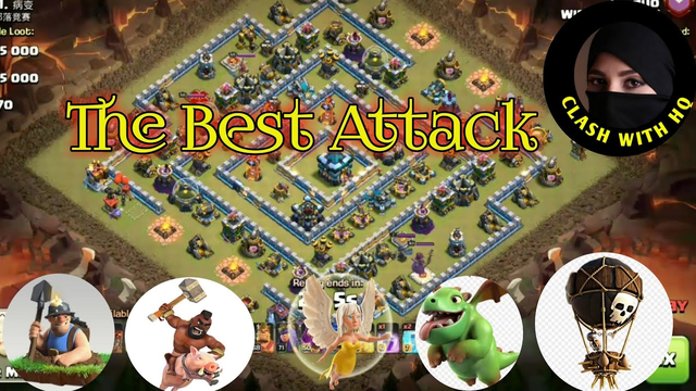 Th 13 Best Attack with Miner Hog Healer Balloon Clash of Clans | CoC Game | CoC | CLASH WITH HQ
