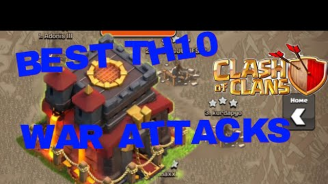 COC-3 Best TH10 War Attack Strategies