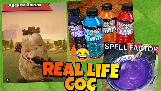 Real Life Clash Of Clans Spells, Troops, #clashmemes3