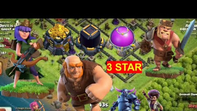 CLASH OF CLANS GAMEPLAY!! BEST TH9 FARMING ATTACK !! Awesome Farm!! Giant|Pekka|Wiz.. CHEAP TROOP!!