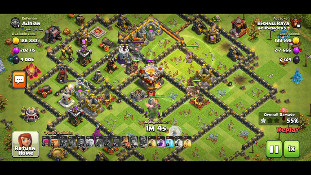 Learn town hall 11 hog rider attack - clash of clans 28 June