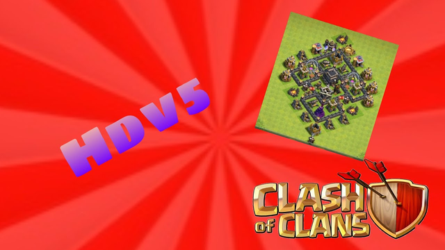 Clash of clans-village hdv5 defensif