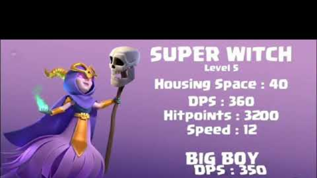 SUPER WITCH vs All TROOPS Clash of clans | super witch Attack COC