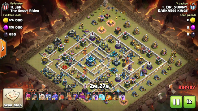Clash of clans Only 3 stars. How to Legend push/War Attack Th13 #15