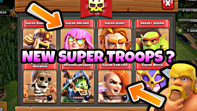 CLASH OF CLANS NEW SUPER TROOPS !! SUPER VALKYRIE & SUPER ARCHER (GAMEPLAY) | Clash with Apo