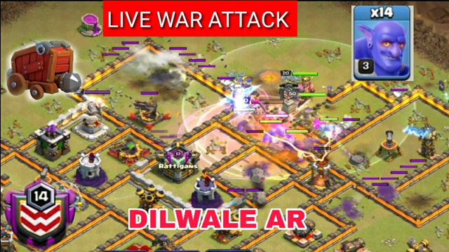 Clash of Clans TH 11 best  war attack DILWALE AR