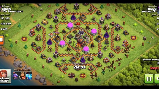[Clash of Clans] All 4 Air defense's were down still zero star. A failed attack, bloopers !