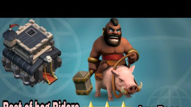 Best Of Hog Riders ||Best Attack Strategy For TH9|| Clash Of Clans coc
