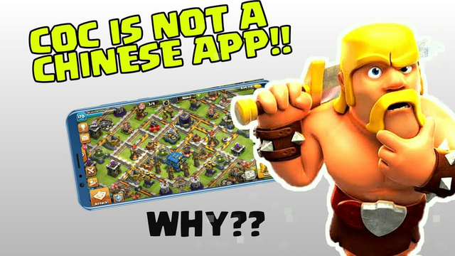 My Clash of Clans is not a Chinese app(CoC)
