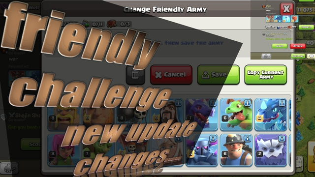 Friendly challenge new update changes | clash of clans | 2020