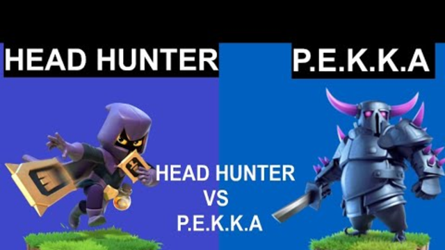 Every Level Head Hunter VS Every Level P.E.K.K.A Clash of Clans||Head Hunter VS P.E.K.K.A