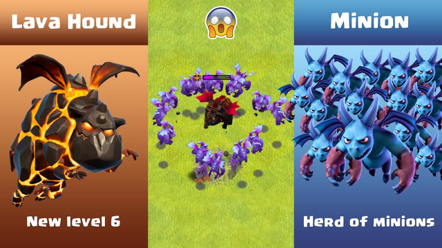 New Level 6 Lava Hound vs Minion Clash of Clans Epic Battle | COC Gameplay