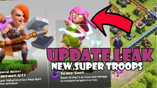 NEW UPDATE LEAK CLASH OF CLANS | NEW SUPER TROOPS + GAMEPLAY | YASHUA GAMING