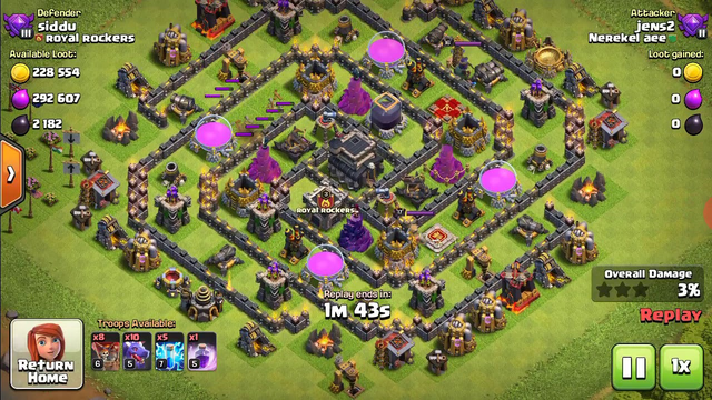 How to  drogen attack in th 9 in clash of clans