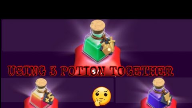 Best strategy to use 3 POTION(s) | Attack strategy | Clash of clans