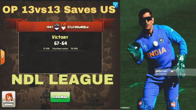 WE FINISHED THIS WAR IN DHONI STYLE IN clash of clans