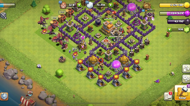 Clash of clans Max town hall 7 Best Base And Attack Strategy