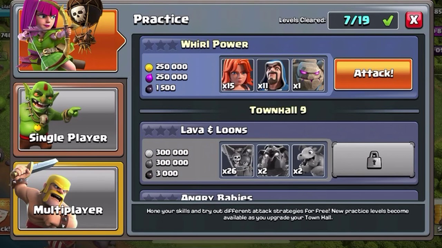 I Lost On The Practice Round!?! (Clash of Clans Practice Pt.2)