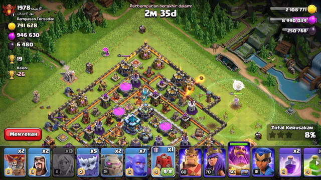Looting attack TH 13 Clash Of Clans