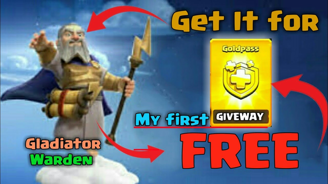 How to get free gold pass......my first giveway....clash of clans.