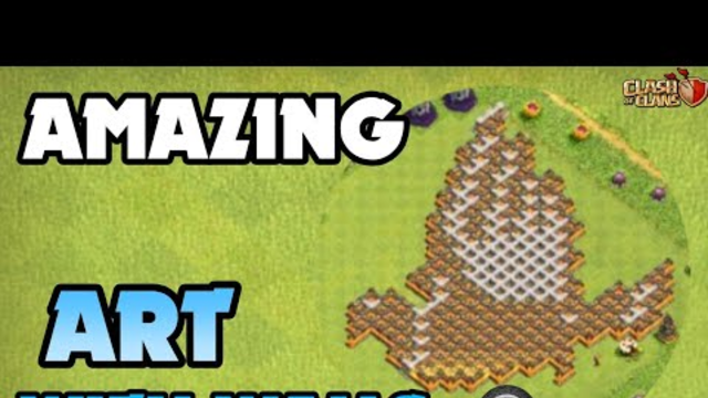 Amazing Art with Walls Clash of Clans - Part 3