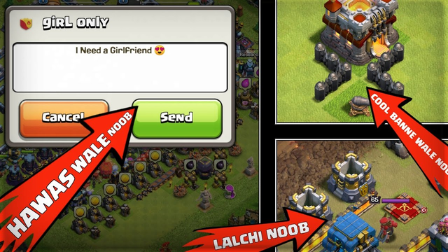 TOP 5 Types Of INDIAN NOOBS In Clash Of Clans WHO Really EXISTS In the Game!!! | HINDI