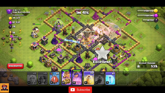 COC Town Hall 10 | Best Attack | Attack on TH 9  | COC Attack WAR Strategy | GOWAK | Clash Of Clans